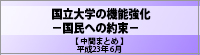 国立大学の機能強化-国民への約束-中間まとめ