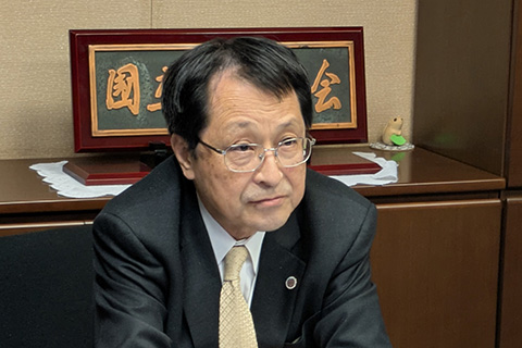 yosuke Nagata, Advisor of JANU and Chair of the International Exchange Committee and President of the University of Tsukuba, making closing remarks